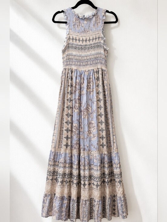 Altar'd State Dresses & Skirts - ✨2/$25 Altard State~Women Smock Neck Maxi Dress~Boho Sleeveless~Cottagecore~SM